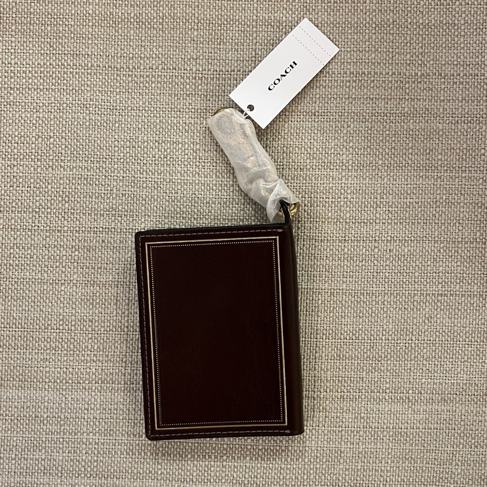 NWT Coach Notebook Bag Charm Brown - Picture 5 of 6